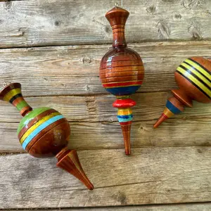HANDPAINTED WOOD FANCIES / CHRISTMAS TREE ORNAMENT