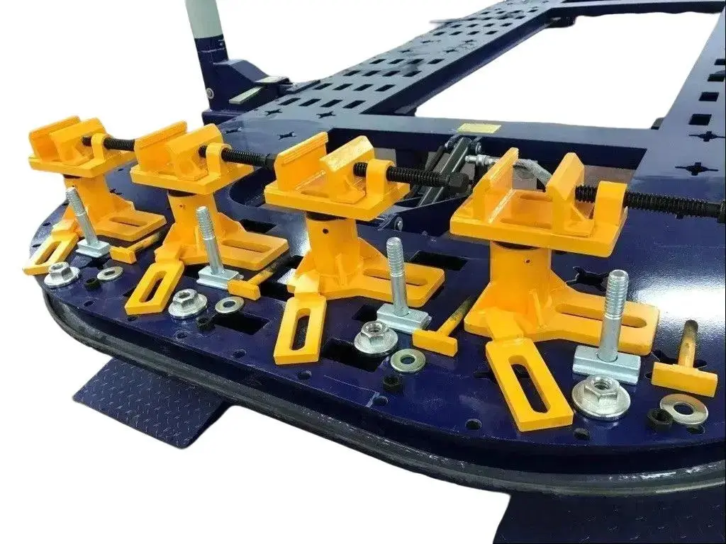 Universal Heavy Duty Auto Body Frame Machine Tie Down Anchoring Clamps -Set of 4