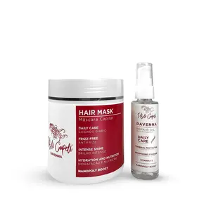 I Belli Capelli Ravenna Kit – Hair Mask and Repair Oil for Healthy Hair Natural Haircare Organic Haircare Scalp Treatment Serum Intense Nourishing Treatment Intensive Daily