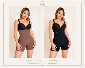 Strapless Seamless Negro Y Chocolate Shapewear Bodysuit