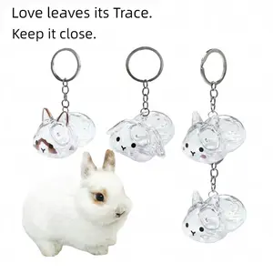 Happy Sumi Rabbit Fur Keepsake Pendant — A thoughtful gift for bunny lovers, designed to preserve their precious fur.