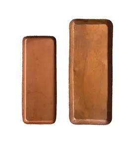 Metal Tray w/ Beaded Edge, Antique Copper Finish