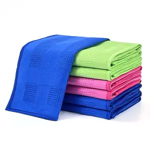 10 Counts Window Cleaning Cloth with Waffle Weave,Lint Free Cloth for Mirror Shiner, Glass Wipes Rags, car Window Cloths Random Color