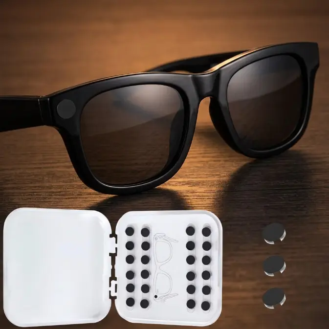 12/24 Reusable LED Light-Blocking Privacy Stickers - Smart Glasses Protection Accessories, Low-Light Optimized Cover, Check Product Details for Compatible Frame Styles (Glasses Excluded)