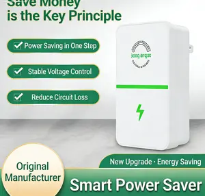 Plug-in Electricity Saving Device | Reduce Energy Waste & Lower Bills  #ElectricitySaver #CostSaver #SmartHome Compact Design | Reduce Energy Waste & Lower Bills | #ElectricitySaver #CostSaver #SmartHome