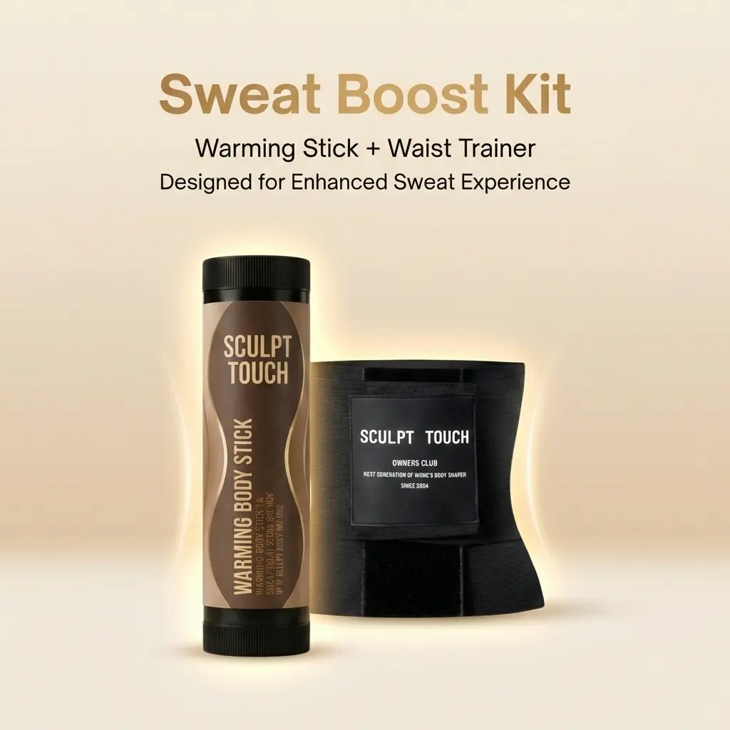 Sculpt Touch 3-in-1 Contour bundle: Waist Trainer + Warming Stick + Sauna Girde Fabric Fabric Sculpt Touch 3-in-1 Contour bundle: Waist Trainer + Warming Stick + Sauna Girde Fabric Fabric