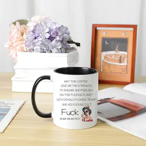 Funny Anti Trump Mug For Coffee Lover Liberal Leftist Pro Choice Feminist Antifascist Democrat Best Friend Coworker Gift Fck Trump Sign