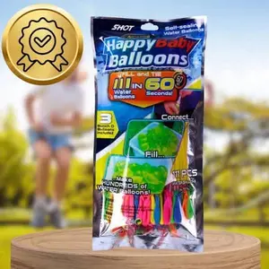 Water Balloons Quick Fill 111 - 111 Pieces of Self-Sealing Water Balloons for Fun Outdoor Activities