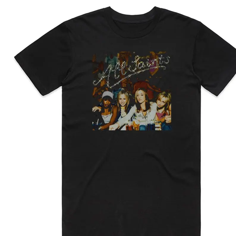 All Saints Saints Sinners Album Cover T-Shirt Black
