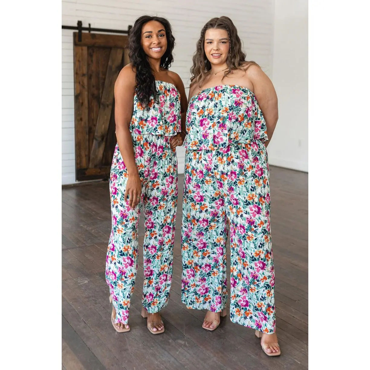 Life of the Party Floral Jumpsuit in Green - Best Seller: S-3X