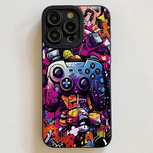 Game Console Pattern Phone Case, TPU Decorative Phone Protector Cover, Phone Accessories Compatible with iPhone 6 7 8 11 12 13 14 15 16 Pro Max Plus
