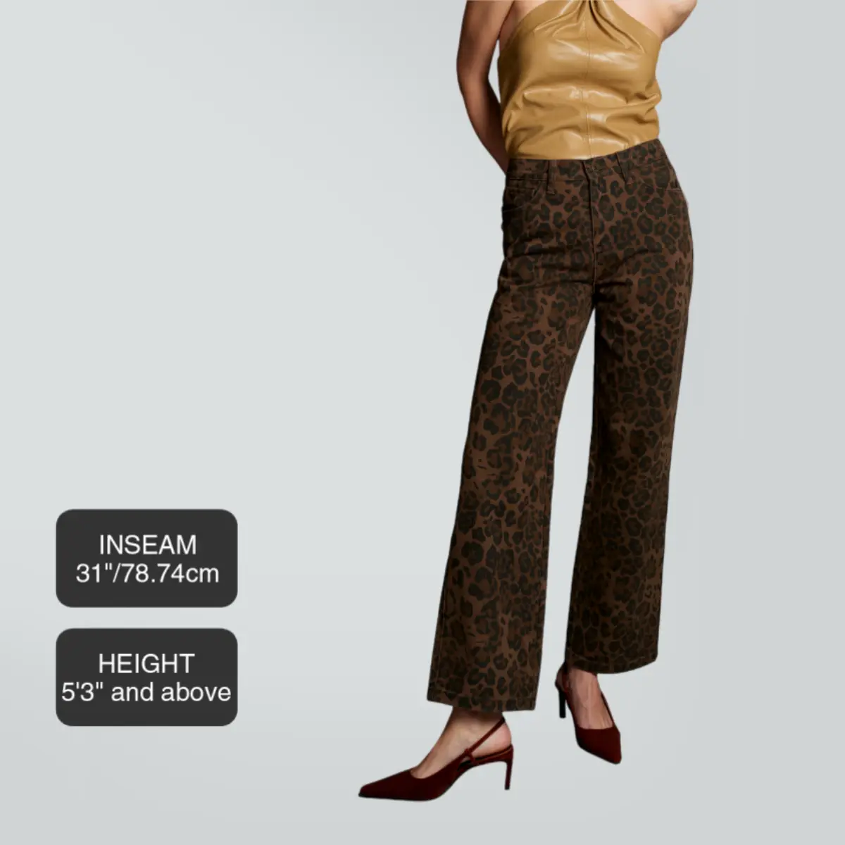 Lara-Coffee Leopard Print