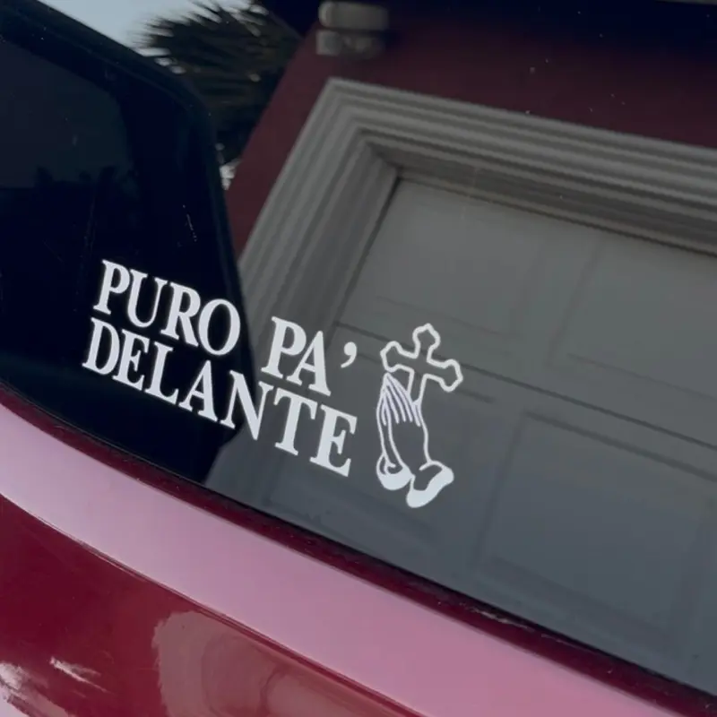 Puro Pa Delante Vinyl Sticker Decal car bumper Truck Accessories