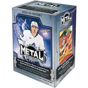 2025-26 Skybox Metal Universe Ice Hockey Blaster Box - 5 Packs, Blaster Exclusive, Dark Matter Returns, Platinum Portraits, Purple Spectrum FX