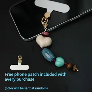 Handmade Phone & Bag Charm with Free Phone Patch - A Perfect Gift of Love & Connection for Loved Ones