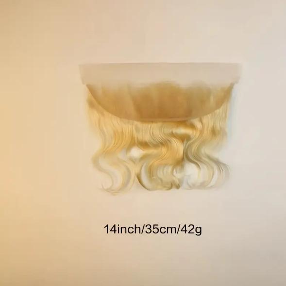 "13x4 Ear-to-Ear Body Wave 613 Blonde Lace Frontal Closure, 100% Human Hair 8-20 Inch, Natural Look & Free Parting, High Quality for Ethnic Sleek Hairstyles "	