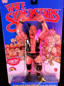 Vintage WWE Superstars Stone Cold Steve Austin Figure Sealed Mattel Collectible