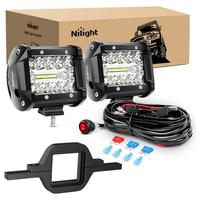 Led Pods + 2" tow hitch +Wiring Harness