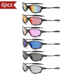 【SpringGlowUpDeals】 6 Pairs Unisex Lightweight AI Glasses – Ideal for Sports, Driving, Cycling, Fishing, Hiking, Skiing, Leisure, Commuting & Daily Wear – Comfortable Fashion Eyewear for Men and Women Holiday Gift Halloween Christmas
