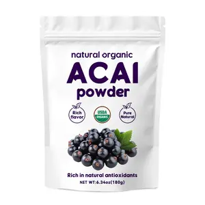 WACACEE Organic Acai Fruit Powder - Freeze-Dried, No Additives, No Preservatives, 0 Sugar, High Anthocyanin Concentration, Vitamin-Rich, Fiber-Packed Dietary Antioxidant Superfood for Light Meals & Women’s Wellness