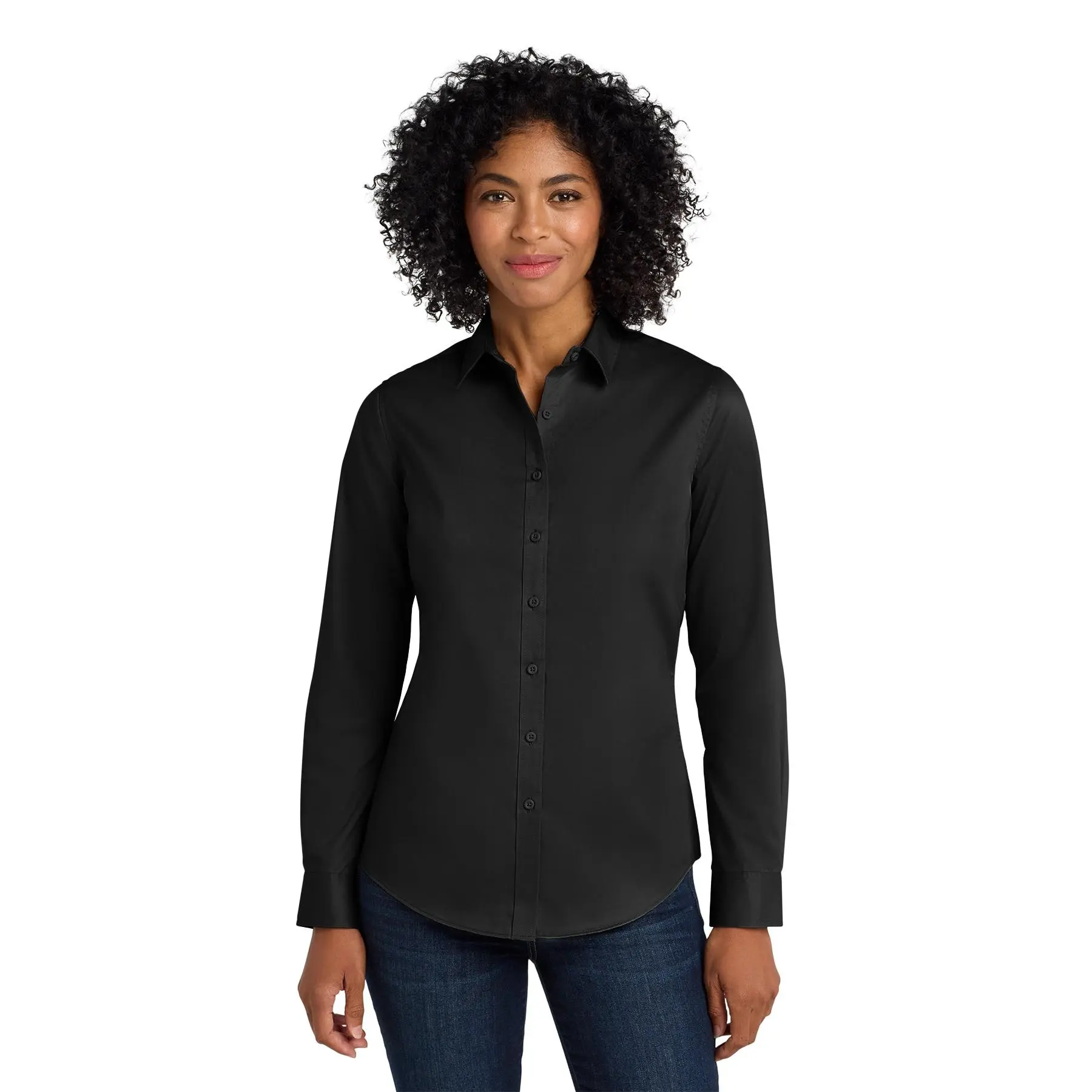 Eastek Embroidered Women's Apparel - Port Authority® SuperPro™ Twill Shirt –