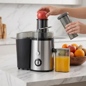 BPA-Free Centrifugal Cold Press Juicer – Quiet, Fast Juice Maker with Large Feed Chute for Whole Fruits, High Yield, Easy to Clean, Summer Wellness Kitchen Appliance, Bpa-Free Centrifugal Juicers