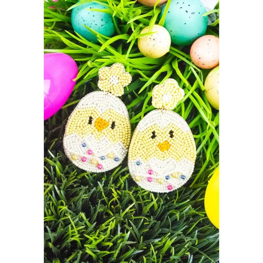 Easter beaded earrings
