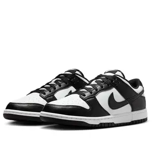 Nike Dunk Retro "Black" Low-Top Sneakers for Men Durable Material Black & White Panda Colorway Classic Look Modern Style Wedge Design byou Sports Shoes Footwear shoes to buy 2026 zapato para hombre real shoes Athletic zapato para hombre
