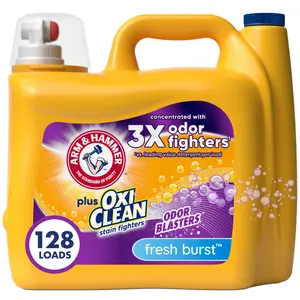 ARM & HAMMER Plus OxiClean Odor Blasters Fresh Burst, 128 Loads Liquid Laundry Detergent