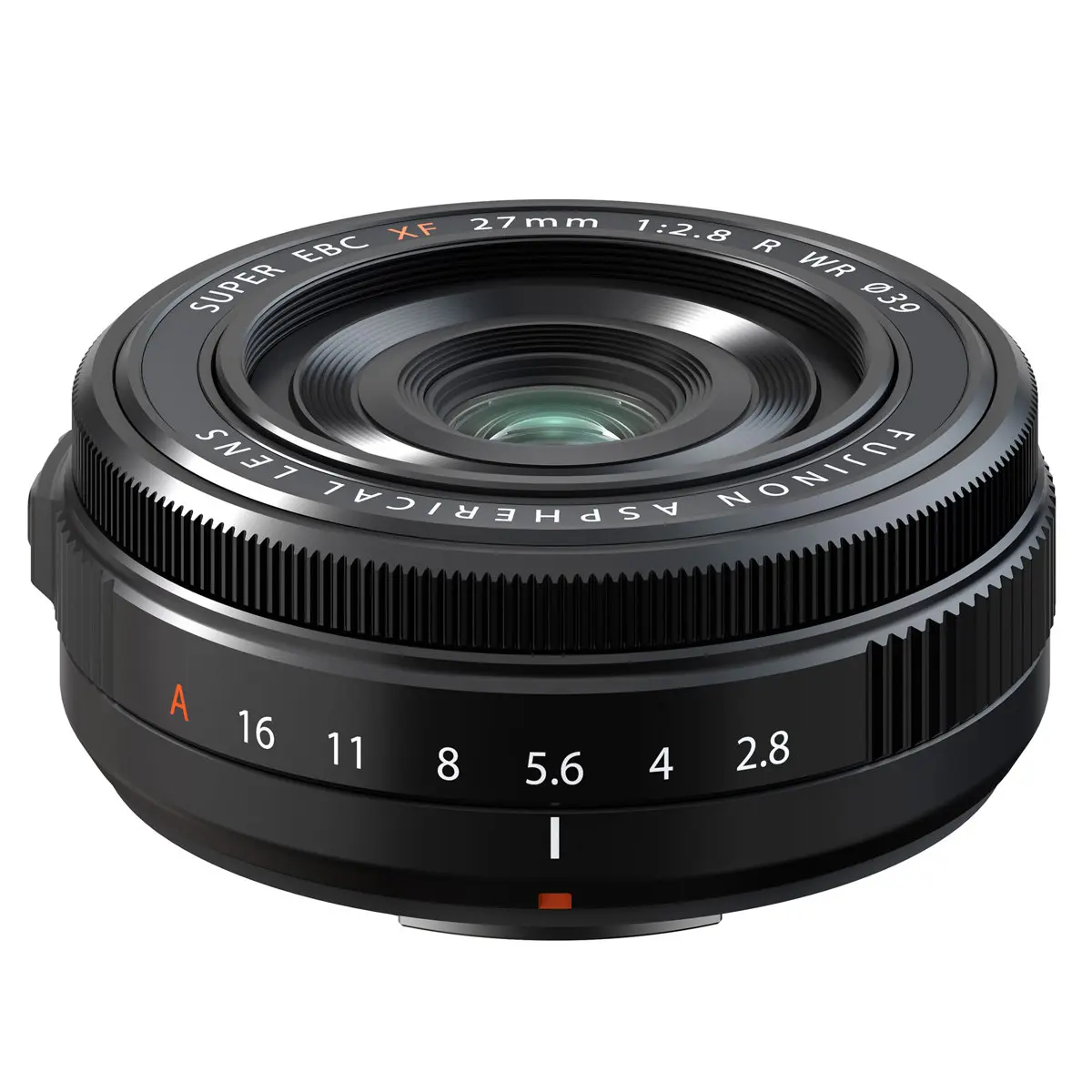 Fujifilm XF Series 27mm f/2.8 R WR Compact, Durable, Water-Resistant Camera Lens, Black