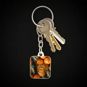 FLORIDA LIFESTYLER PINEAPPLE & ORANGES KEYCHAIN