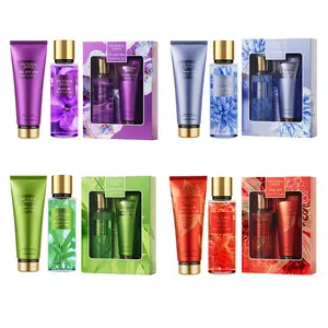 Victoria Anna Fragrance Gift Box, Body Spray and Body Lotion Set, 4 Flavor Options,Blue Wind Chime,Charming Angel,The Rhythm of Bamboo, Floral and Fruity Scents, Ideal Birthday Gift, Teacher Gift