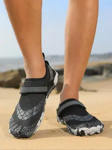 Unisex Colorblock Quick Drying Water Shoes, Breathable Outdoor Shoes, Breathable Shoes, Adjustable Barefoot Socks for Swimming, Beach, River, Swimming Pool, Surfing, Indoor Fitness