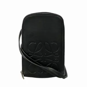 Pre-owned Loewe As Shown Messenger Bags Anagram Embossed Leather Phone Crossbody Bag ITGWMLIPKO9W