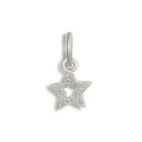 Silver, Star Girl Charm