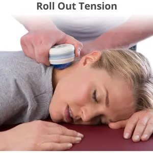 Manual Massage Roller Ball | Deep Tissue Roller & Lacrosse Ball - Hand Held Massager for Sore Muscles & Joint Pain | 360 Degree Mobility Therapy Ball | Ideal for Athletes & Fitness Recovery Body Care