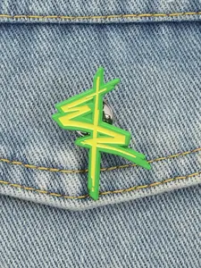 Cyberpunk Metal Brooch, Game Peripheral, Player Badge, Clothing Accessory, Bag Charm, Alloy Pin, Fashion Jewelry