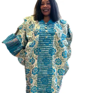 Zurielps Fashion brocade boubou kaftan gown, comes with scarf