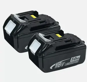 For Makita 18V 5.0Ah BL1860 LXT Lithium ion Battery-2Pack BL1830 BL1850 BL1850B