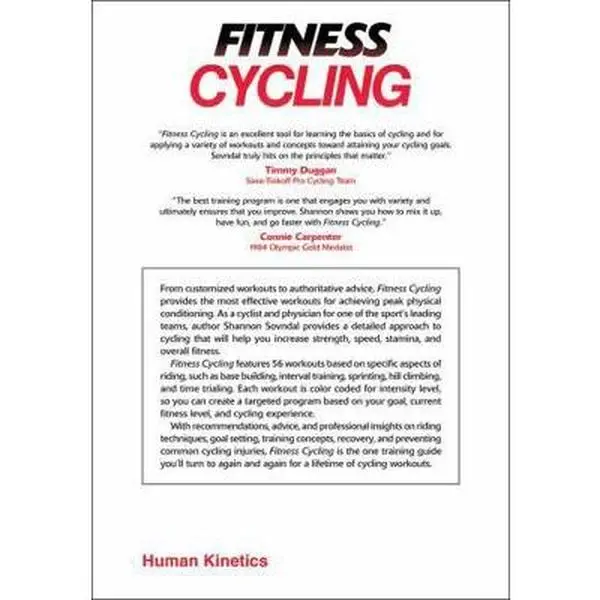 Used Fitness Cycling Tutorial Book by Shannon Sovndal, Human Kinetics (Paperback, 1.26 lbs)