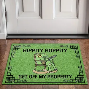 Leisure Frog Carpet Green Doormat Welcome Mat Outdoor Carpet Lightweight Living Room Carpet Rug For Bedroom  Home Decor #TSA