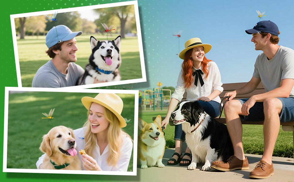 12 Pack Dragonfly Rod-Clip,3D Dragonfly Garden Stakes Decor,Fly Deterrent,Dragonfly Humming Bird Stakes,Deer and Horse,Bird and Fly Scare Devices for Indoor Outdoor Garden