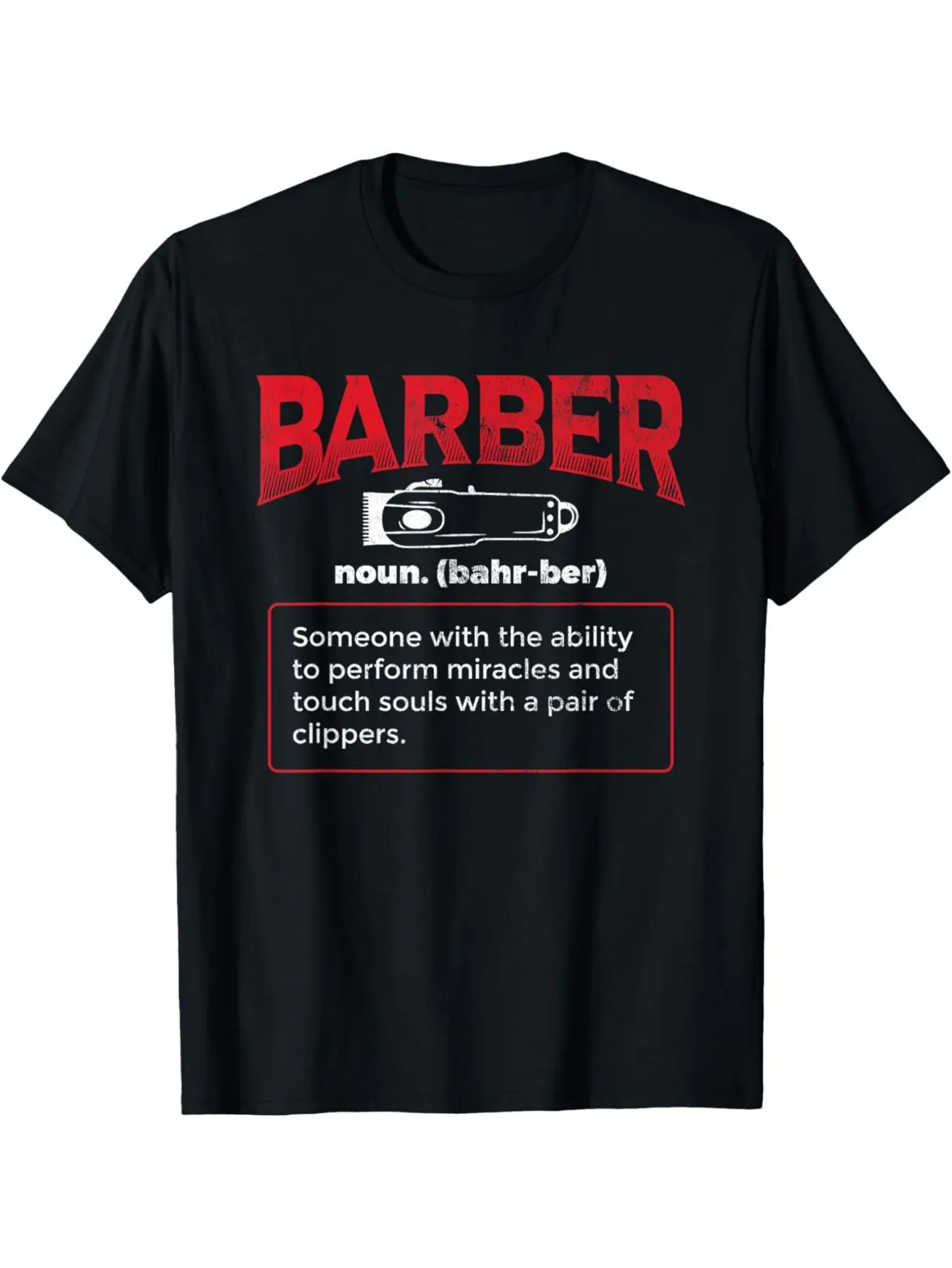 Men'S Barber Graphic T-Shirt 180g 100 - Barber Too unisex soft cotton short sleeve t shirt, vintage graphic casual tee for men women teens, perfect birthday holiday gift for camping travel gym daily street casual wear