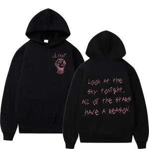 Rapper Lil Peep Tour Concert Hoodie, Graphic Unisex Hoodie, Gift For Men And Women Men'S Large-Sized Long-Sleeved Pullover New Autumn-Winter Trendy Printed Hooded Sweatshirt