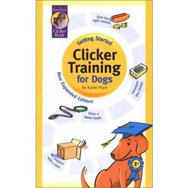 Used Soft Cover Book - Getting Started: Easy Clicker Training for Dogs by Karen Pryor (Sunshine Books, 73 Pages, 0.49 lbs, ISBN 189094811x) - English Obedience Guide, Teaches Good Manners, Housetraining & Tricks, Good/VG Condition