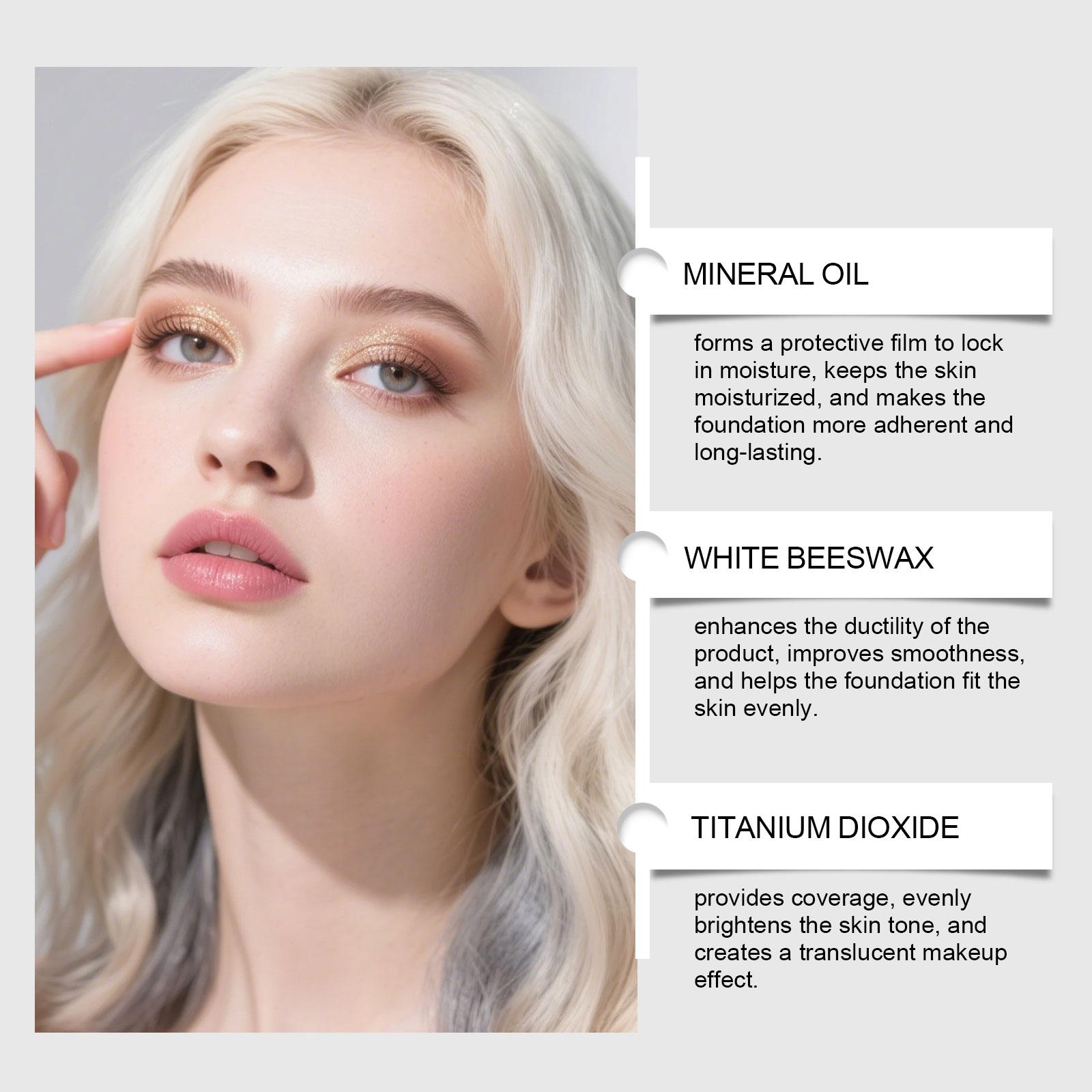 Zephoco 2-in-1 Color-Changing Foundation Stick Natural Shade Lightweight Hydrating Seamless Blending No Cakey Finish Sheer Breathable Coverage Concealer Makeup