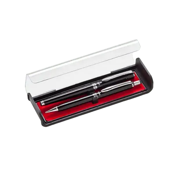 Pentel Libretto EnerGel Pen and Mechanical Pencil Set - 0.7mm Black Ink Pen, 0.5mm Pencil, Assorted Barrels, Gift Box Included (Office Stationery Writing Tools), Pens