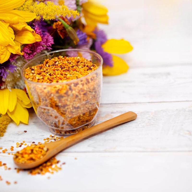 Yerbero - Premium Bee Pollen Granules 1 Lb (16oz) | 100% Natural Pure Honey Bee Pollen Raw Sweet Rich Flavor | Polen de Abeja 100% Natural