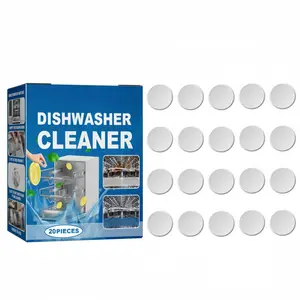 Dishwasher Cleaner Tablets for Built-In, Drawer & Countertop Dishwashers, Deep Clean Grease, Odor & Limescale Remover