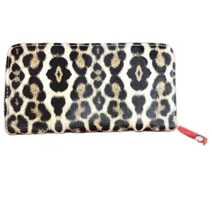 Women's Wallets - Leopard Print Design Stylish Functional Perfect for Everyday Use with Zipper Closure RFID Zip Around Wallet